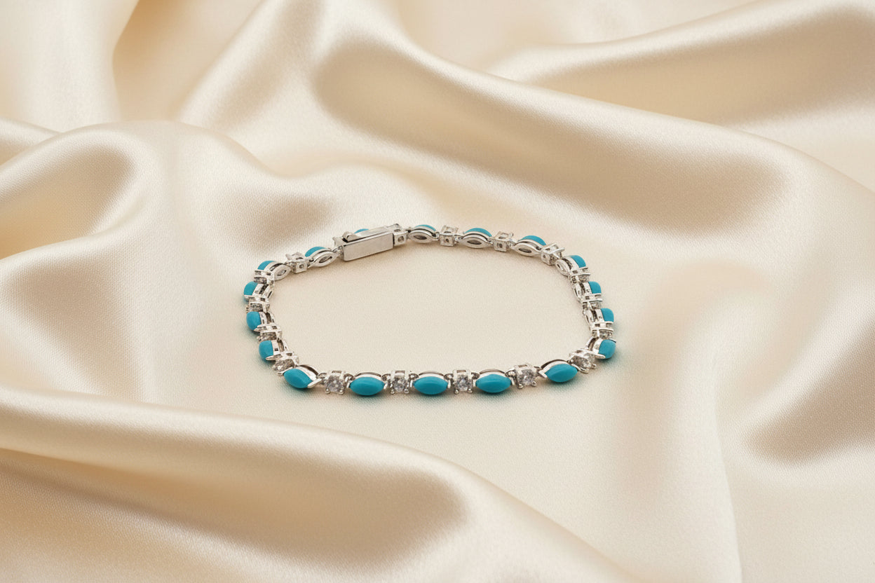 Turquoise Cascade Bracelet