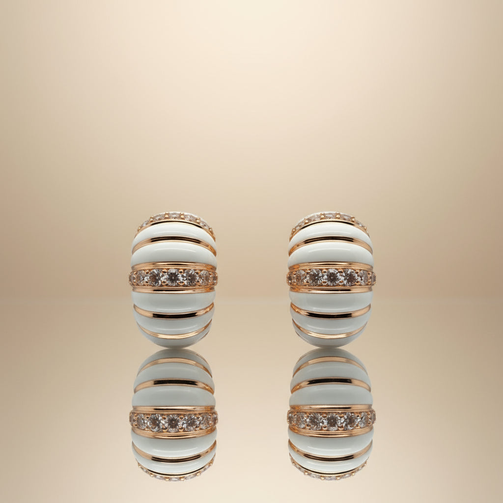 Striped Sparkle Hoops