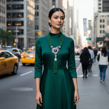 Long Necklace with leopard