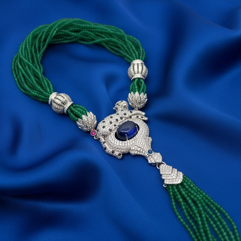 Long Necklace with leopard