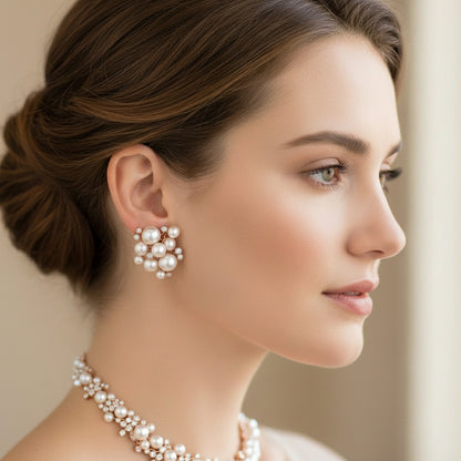 Bridal Pearl Elegant Earring