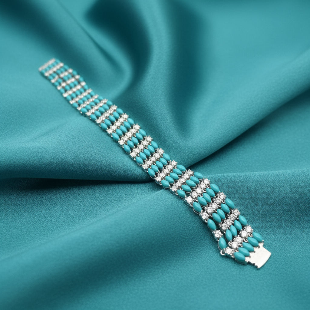 Turquoise Cascade Bracelet