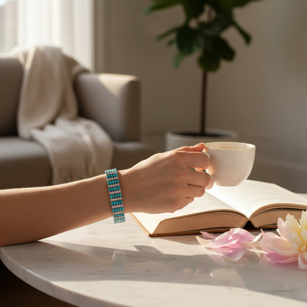Turquoise Cascade Bracelet