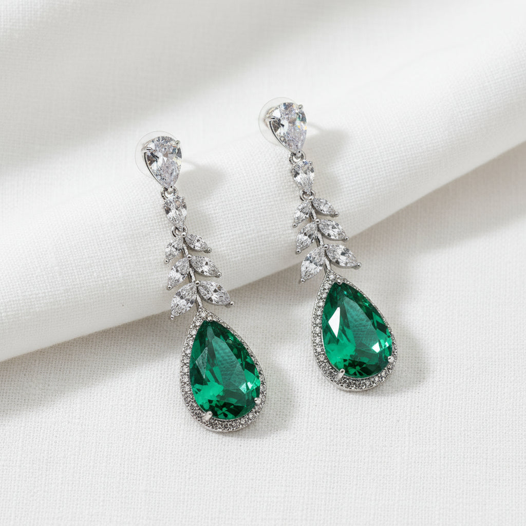 Verdant Raindrop Earring
