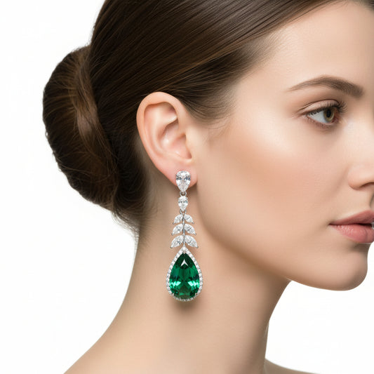 Verdant Raindrop Earring