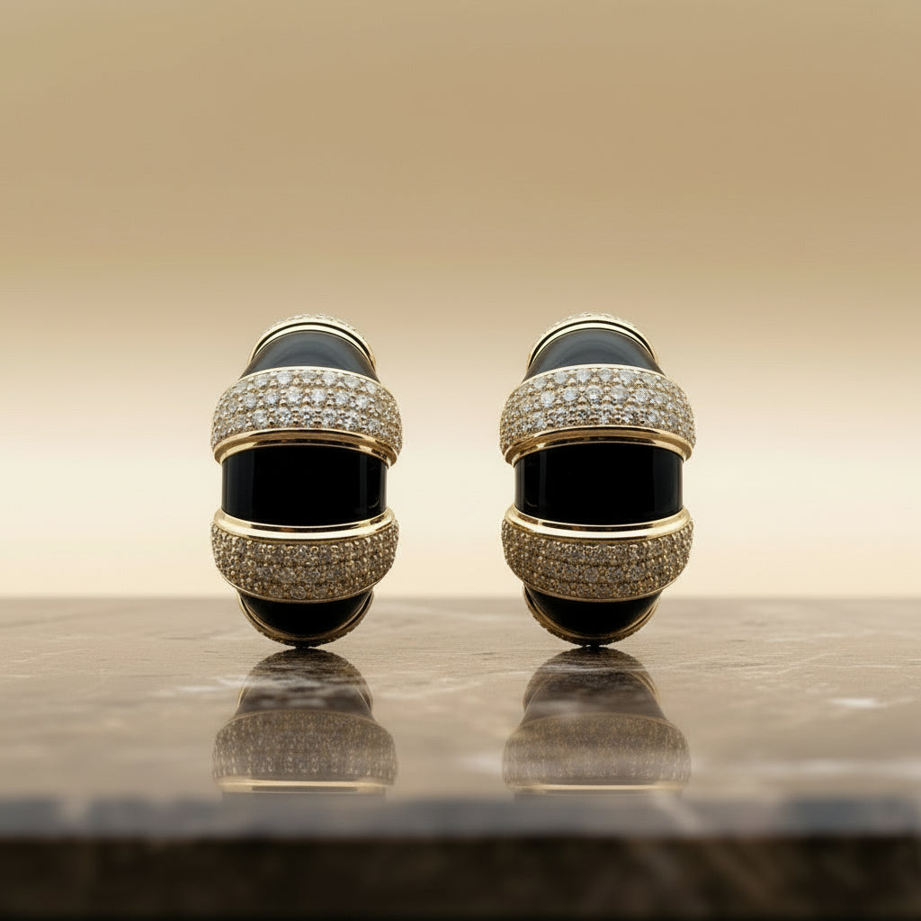 Striped Sparkle Hoops