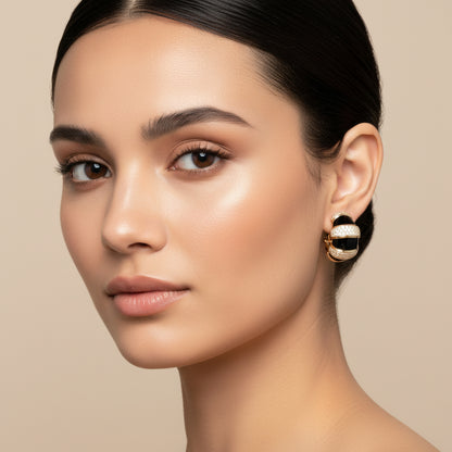 Striped Sparkle Hoops