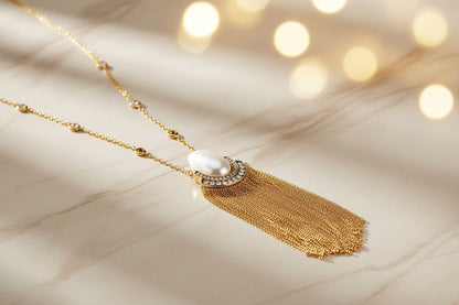 Noiré Luxe Pearl Drop Jewelry Set