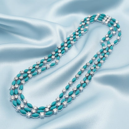 Turquoise Cascade Necklace