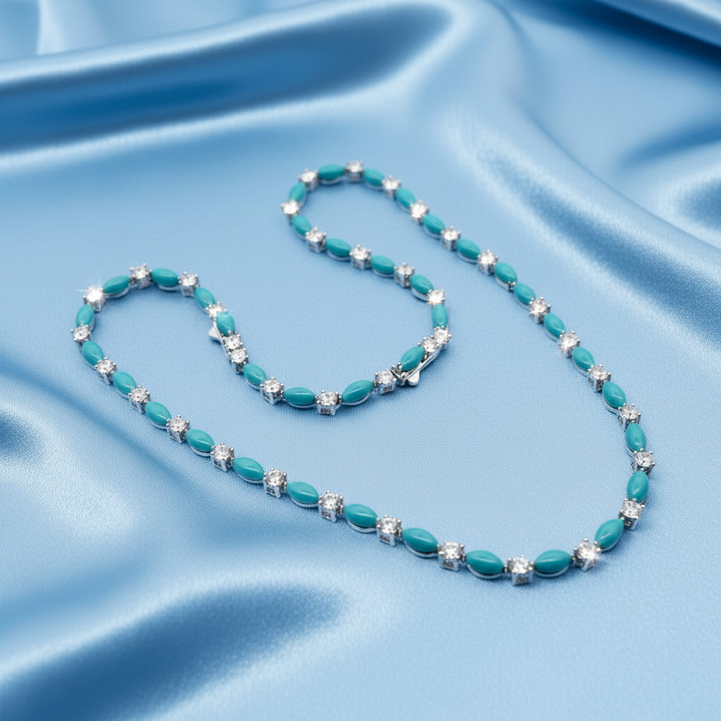 Turquoise Cascade Necklace