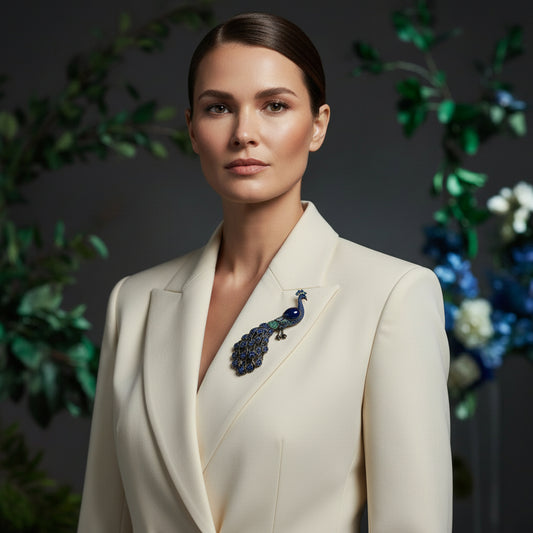 Peacock Brooch