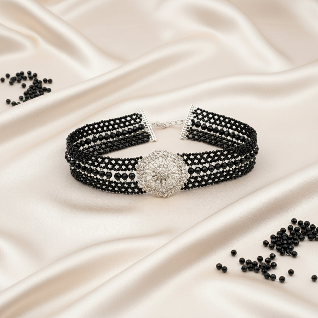 Elegant Beaded Choker