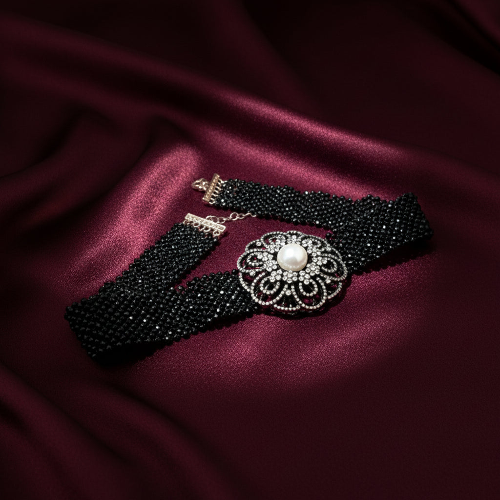 Elegant Beaded Choker