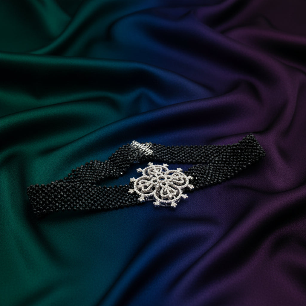 Elegant Beaded Choker