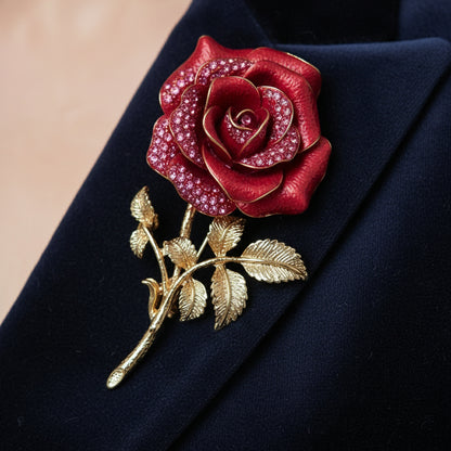 Regal Rose Brooch